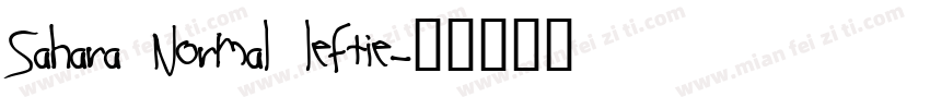Sahara Normal leftie字体转换